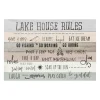 Wall Quotes & Signs-Kirkland's Home Lake House Rules Giclee Canvas Art Print Gray