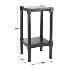Accent & End Tables-Kirkland's Home Landry Carved Legs Accent Table Black