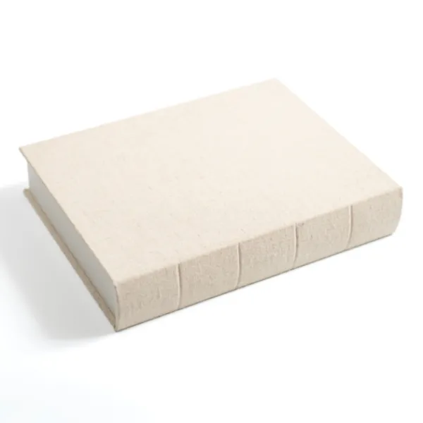 Baskets & Boxes-Kirkland's Home Large Beige Linen Book Box Tan