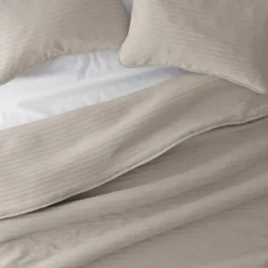 Quilts-Kirkland's Home Latte Stitched Stripes 2-Pc. Twin Quilt Set Gray