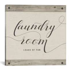 Wall Quotes & Signs-Kirkland's Home Laundry Room Loads Of Fun Canvas Art Print Tan