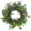 Wreaths-Kirkland's Home Lavender And Catnip Wild Floral Wreath Green/Purple