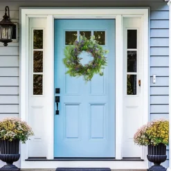 Wreaths-Kirkland's Home Lavender And Catnip Wild Floral Wreath Green/Purple