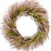 Wreaths-Kirkland's Home Lavender With Bristle Branch Stems Wreath Purple/Pink/Green