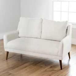 Sofas & Loveseats-Kirkland's Home Layla Vanilla Speckle Loveseat Ivory
