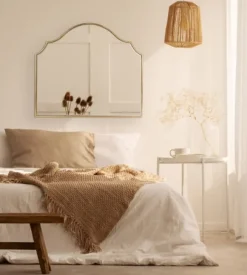 Decorative Mirrors-Kirkland's Home Leanna Gold Arched Frame Mirror