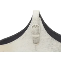 Baskets & Boxes-Kirkland's Home Leather Textured Magazine Rack White