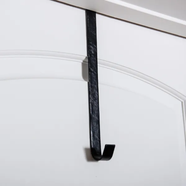 Wreaths-Kirkland's Home Leather Wreath Hanger Black