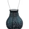 Outdoor Lighting-Kirkland's Home Led Dark Bulb Outdoor Hanging Lantern Blue