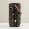 Lanterns-Kirkland's Home Led Pumpkin Cut-Outs Lantern, 9.8 In. Black