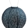 Outdoor Lighting-Kirkland's Home Led Round Dark Outdoor Hanging Lantern Blue