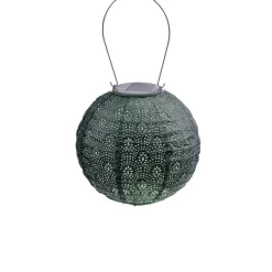 Outdoor Lighting-Kirkland's Home Led Round Outdoor Hanging Lantern Green