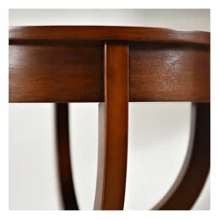 Accent & End Tables-Kirkland's Home Leila Round Cherry Accent Table Brown