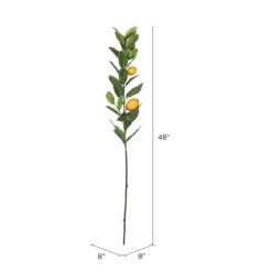 Stems & Bouquets-Kirkland's Home Lemon Tree Branch Stem Spray, 48 In. Green/Yellow