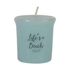 Candles-Kirkland's Home Life'S A Beach Votive Candles, Set Of 8 Blue