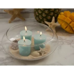 Candles-Kirkland's Home Life'S A Beach Votive Candles, Set Of 8 Blue