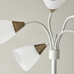 Floor Lamps-Kirkland's Home 5-Light Adjustable Tree Floor Lamp White