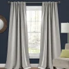Curtains & Drapes-Kirkland's Home Light Blackout Curtain Panel Set, 95 In. Gray