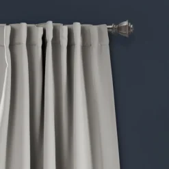 Curtains & Drapes-Kirkland's Home Light Blackout Curtain Panel Set, 84 In. Gray