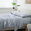 Bed Sheets-Kirkland's Home Light Chambray 4-Pc. Queen Bed Sheet Set Blue