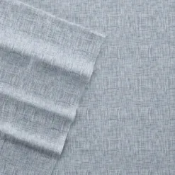 Bed Sheets-Kirkland's Home Light Chambray 4-Pc. Queen Bed Sheet Set Blue