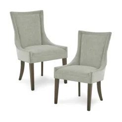 Dining Chairs-Kirkland's Home Light Curved Back Leg 2-Pc. Dining Chair Set Green