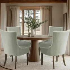Dining Chairs-Kirkland's Home Light Curved Back Leg 2-Pc. Dining Chair Set Green
