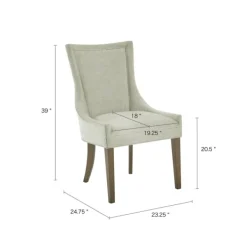 Dining Chairs-Kirkland's Home Light Curved Back Leg 2-Pc. Dining Chair Set Green
