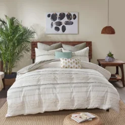 Pillows-Kirkland's Home Light Embroidered Triangle Accent Pillow Blue