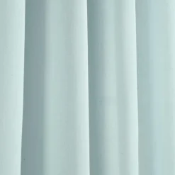 Curtains & Drapes-Kirkland's Home Light Faux Linen Curtain Panel Set, 84 In. Blue
