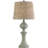 Table Lamps-Kirkland's Home Light Gray Balustrade Table Lamp Tan