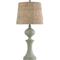 Table Lamps-Kirkland's Home Light Gray Balustrade Table Lamp Tan