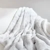Blankets & Throws-Kirkland's Home Light Gray Tie Dye Faux Fur Throw Gray/White