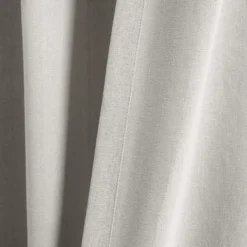 Curtains & Drapes-Kirkland's Home Light Linen Lace Curtain Panel Set, 84 In. Gray