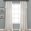 Curtains & Drapes-Kirkland's Home Light Linen Lace Curtain Panel Set, 84 In. Ivory