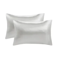 Bed Sheets-Kirkland's Home Light Satin 6-Pc. Queen Sheet Set Gray