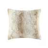 Pillows-Kirkland's Home Light Textured Faux Fur Pillow Brown