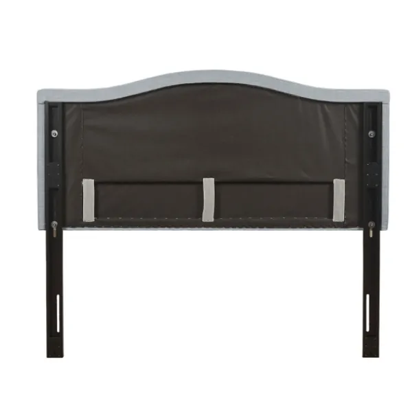 Beds & Headboards-Kirkland's Home Light Upholstered Nailhead King Headboard Blue