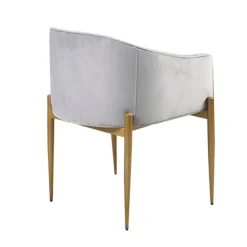 Dining Chairs-Kirkland's Home Light Velvet Button Dining Chairs, Set Of 2 Gray