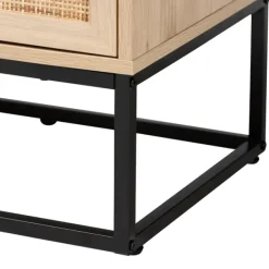 Dressers & Chests-Kirkland's Home Light Wood And Rat 5-Drawer Chest Tan