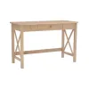 Office Furniture-Kirkland's Home Light Wood X-Sides Desk Brown