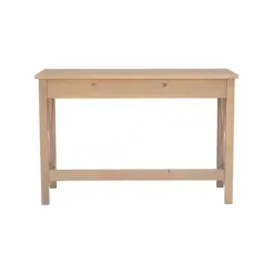 Office Furniture-Kirkland's Home Light Wood X-Sides Desk Brown