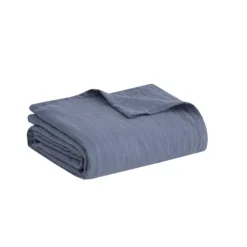 Blankets & Throws-Kirkland's Home Lightweight King Blanket Blue