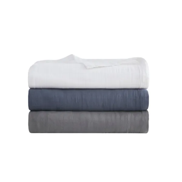 Blankets & Throws-Kirkland's Home Lightweight King Blanket Blue