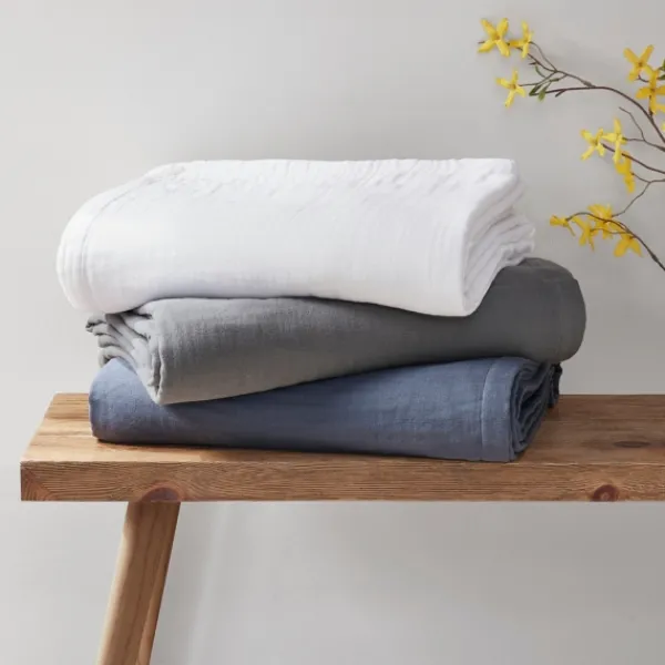 Blankets & Throws-Kirkland's Home Lightweight King Blanket Blue