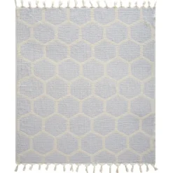 Blankets & Throws-Kirkland's Home Lilac Honeycomb Cotton Throw Purple
