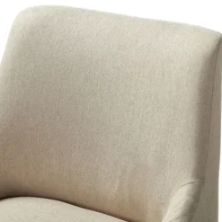 Office Furniture-Kirkland's Home Lili Cream Golden Office Chair Ivory