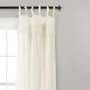 Curtains & Drapes-Kirkland's Home Linda Ruffle Curtain Panel Set, 84 In. Ivory