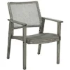 Accent Chairs-Kirkland's Home Linden Woven Cane Accent Chair Gray