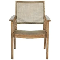 Accent Chairs-Kirkland's Home Linden Woven Cane Accent Chair Brown